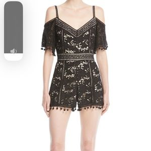 Alice + Olivia Drixa Cold Shoulder Romper
